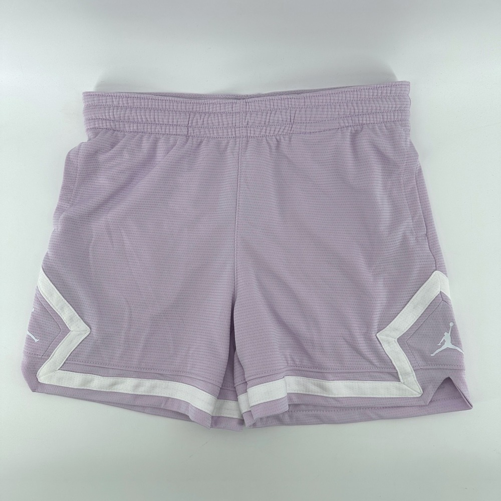Jordan Boys Lavender Mesh Basketball Shorts Purple Jumpman D403-P6I Size M 10-12